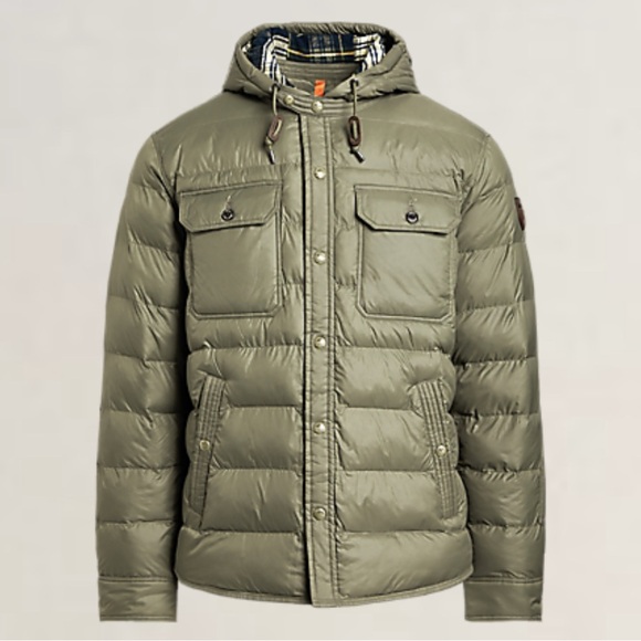 Polo Ralph Lauren Men's Olive Puffer Jacket - Picture 1 of 16